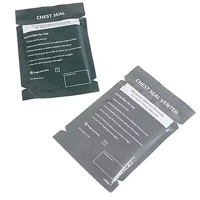 Chest Seal Valvulado: Salve Vidas com 2 Unidades
