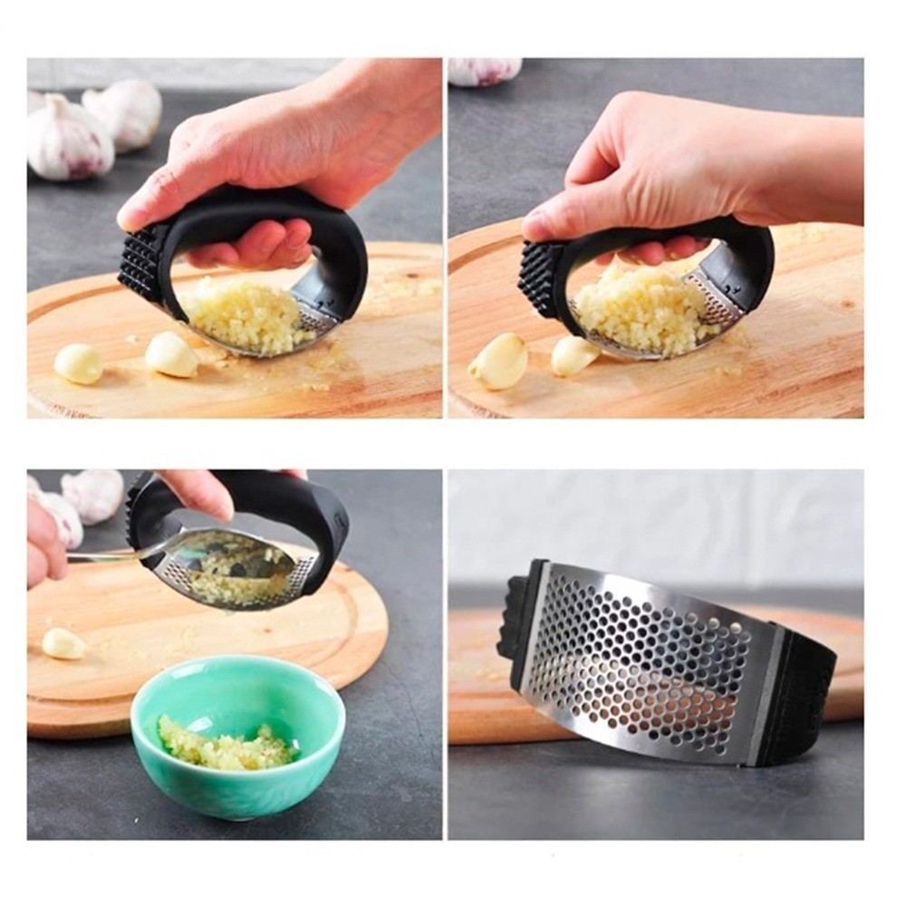 Espremedor de Alho Manual Inox – 2 Unidades