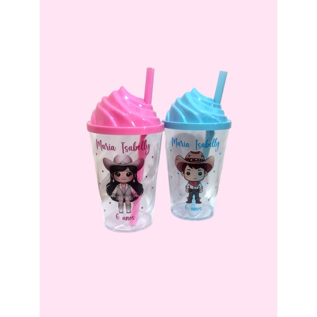 Copo Chantilly 300ml Personalizado – Kit com 50 Unidades
