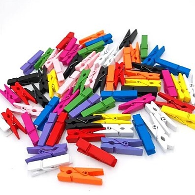 Mini Pregadores de Madeira 3,5cm – Kit com até 500 Unidades