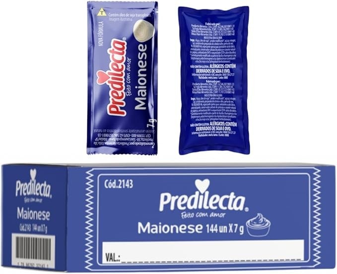 Sache Maionese 144 Unidades 7g Cada Predilecta