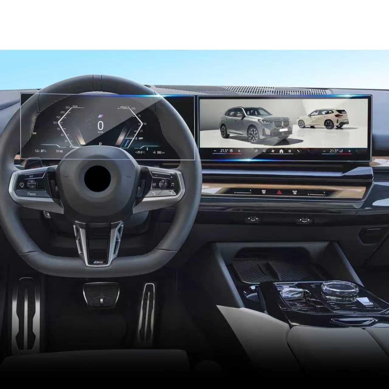Protetor de Tela em Vidro Temperado 2 Unidades para BMW X3 2025 2026 - Painel e Infotainment 31.2cm/37.8cm
