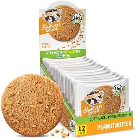 LENNY'S LARRY COOKIE PEANUT BUTTER DISPLAY COM 12 UNIDADES