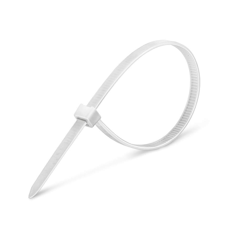 Abraçadeira de Nylon Branca Elgin 2,5x100mm - Pacote com 100 Unidades | Organização e Segurança