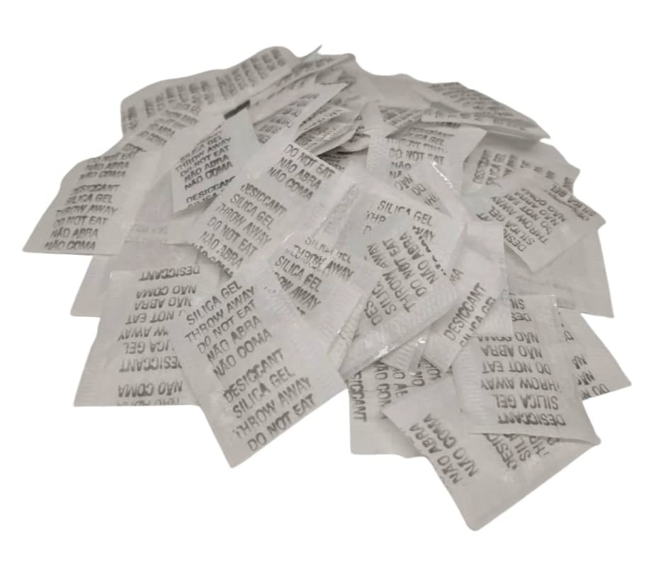 Silica Gel Sachê 200 Unidades - Desumidificador Antimofo para Proteção Total