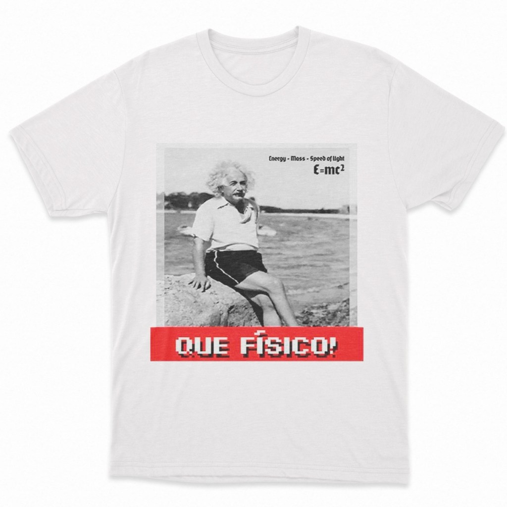 Camiseta Einstein Meme 100% Algodão Unissex