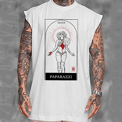 Camiseta Regata Lady Gaga Mayhem Oversized Unissex