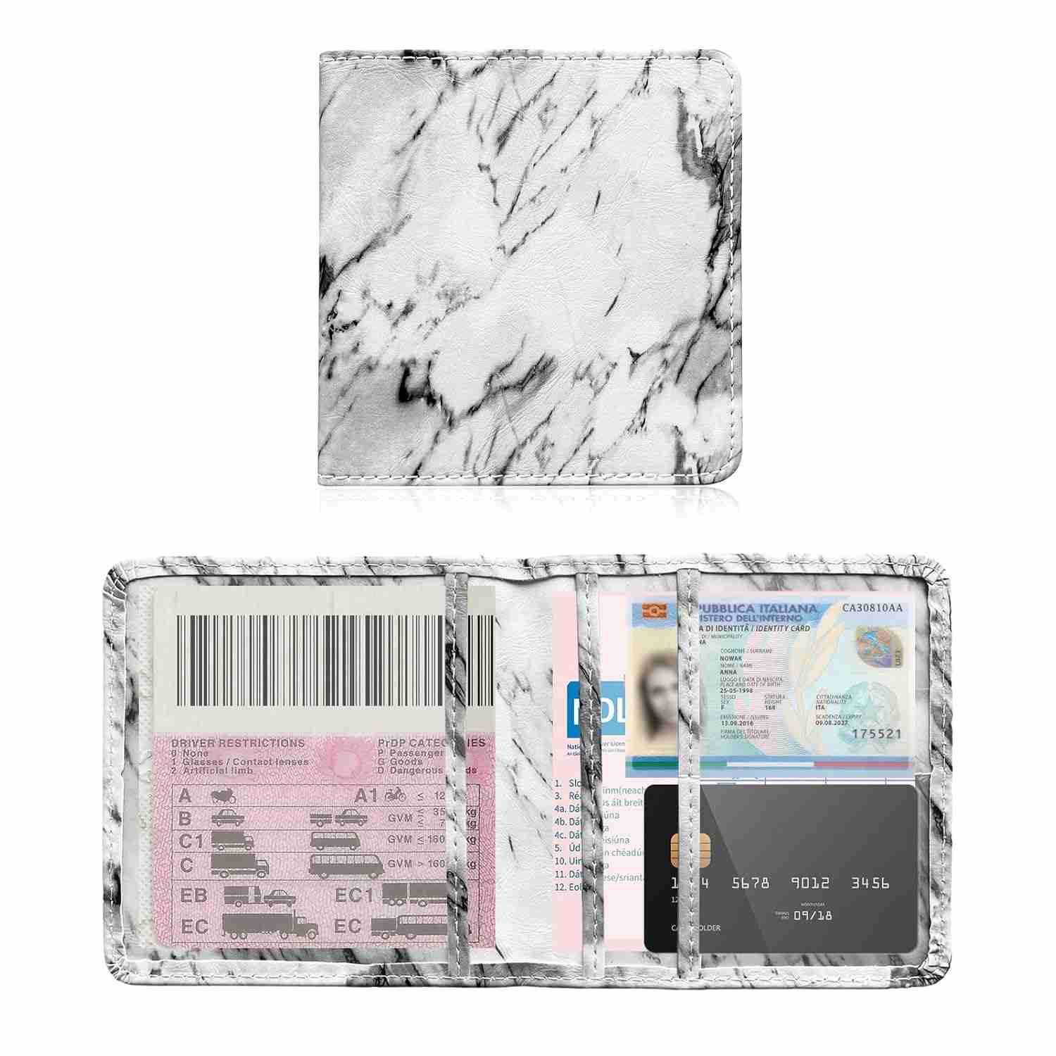 Organizador Porta-luvas Universal Ziciner: Mantenha Documentos do Carro Seguros e Acessíveis (Preto Mármore)