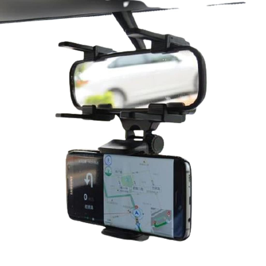 Suporte Universal para Celular 360° - Espelho Retrovisor Carro | Segurança e Praticidade