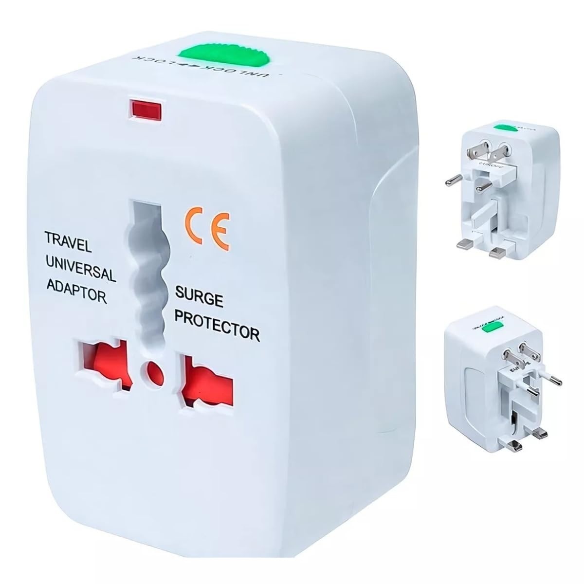 Adaptador de Tomada Universal para Viagem Internacional TYDA: Conecte-se Globalmente + Protetor de Cartão