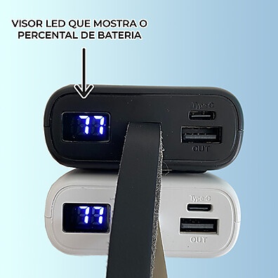 Power Bank 20000mAh: Carregador Portátil Rápido e Universal
