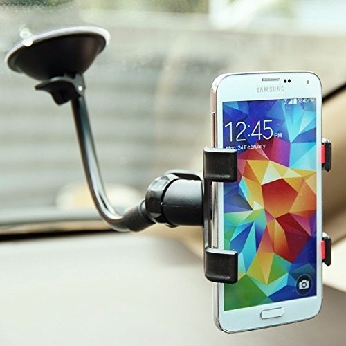 Suporte Veicular Universal Flexível para Celular e GPS com Ventosa 360°