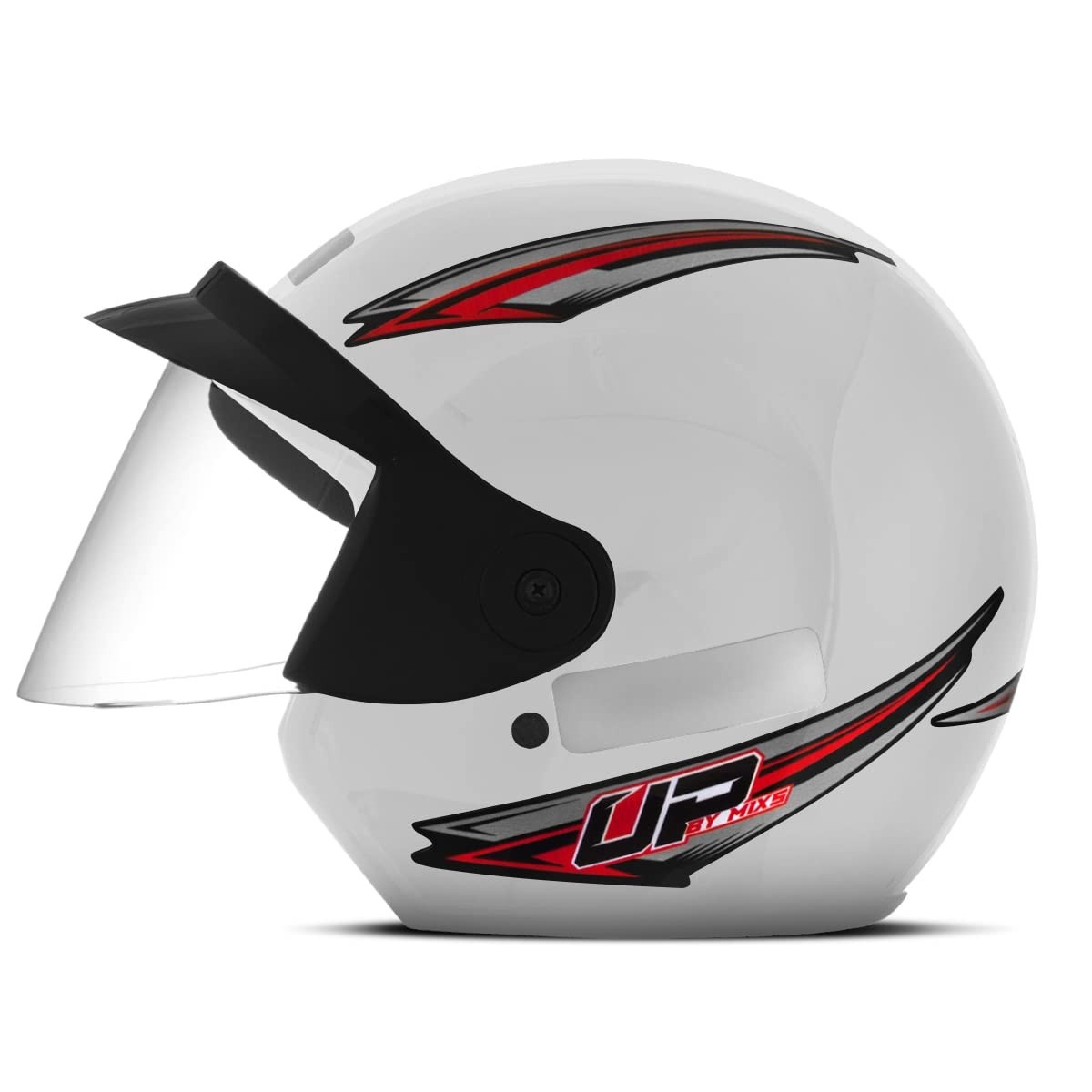 Capacete Mixs UP Aberto Branco: Segurança e Estilo para Sua Pilotagem