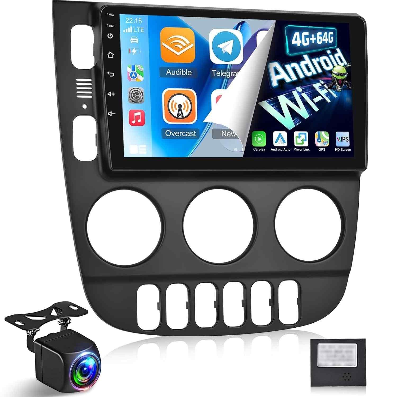 Upgrade Multimídia Android 9" para Mercedes Benz W163 ML320/350/500 (1997-2005) com Carplay e Android Auto Sem Fio