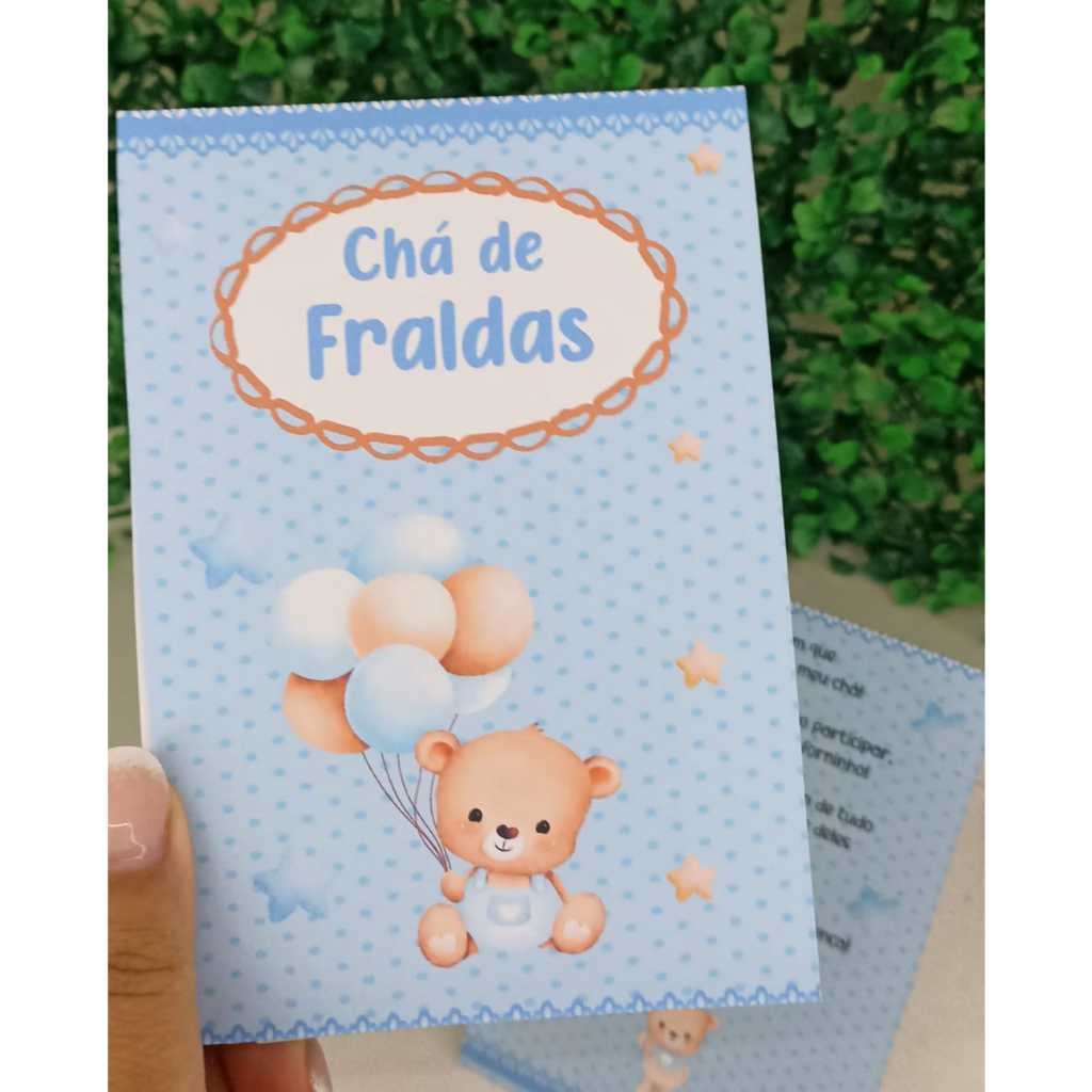 Centro de Mesa Chá de Bebê Personalizado com Ursinho