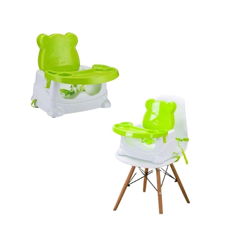 Cadeira Booster Alimentação Ursinho Baby Style Verde - Segura, Leve e Prática para Viagens