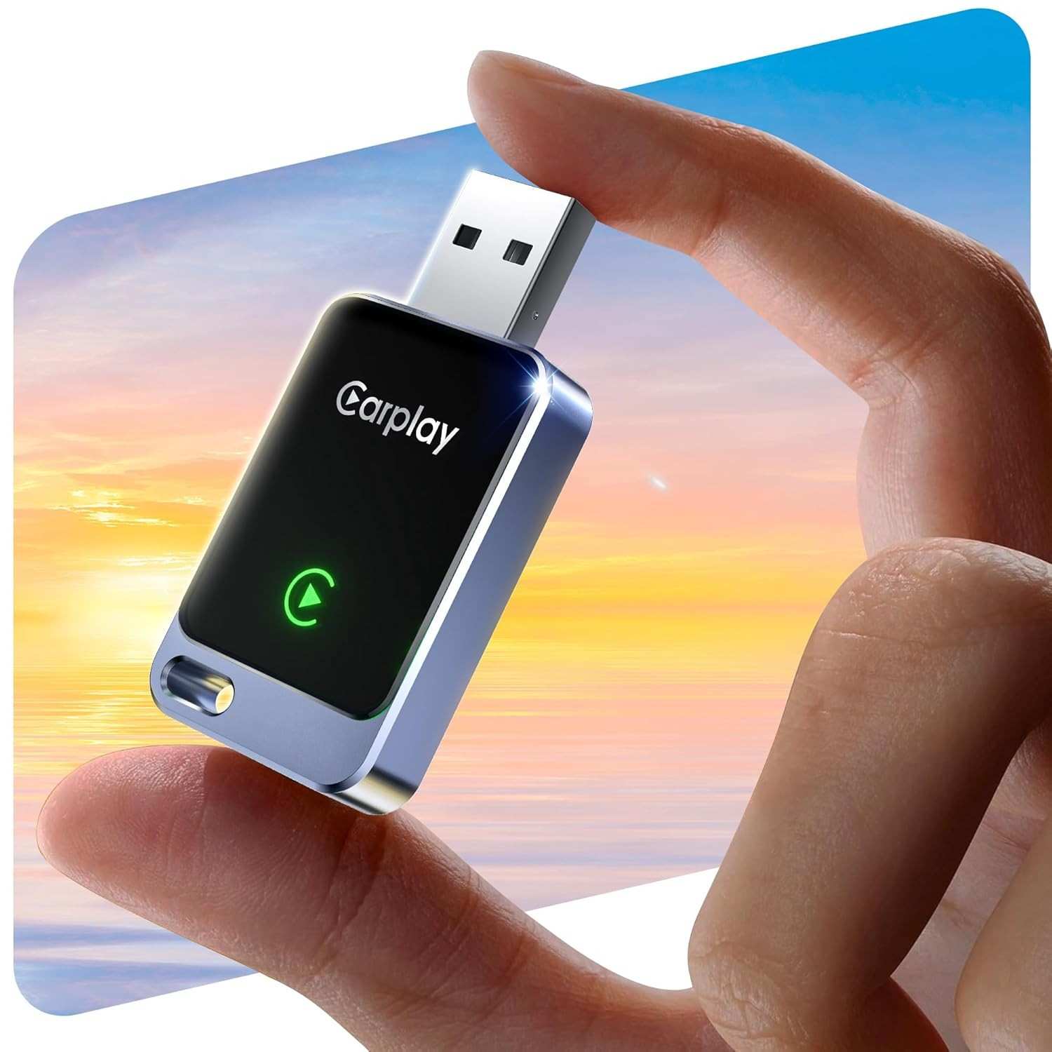 Adaptador CarPlay Sem Fio Redlake: Upgrade Mini USB para iPhone - Conexão Rápida e Estável