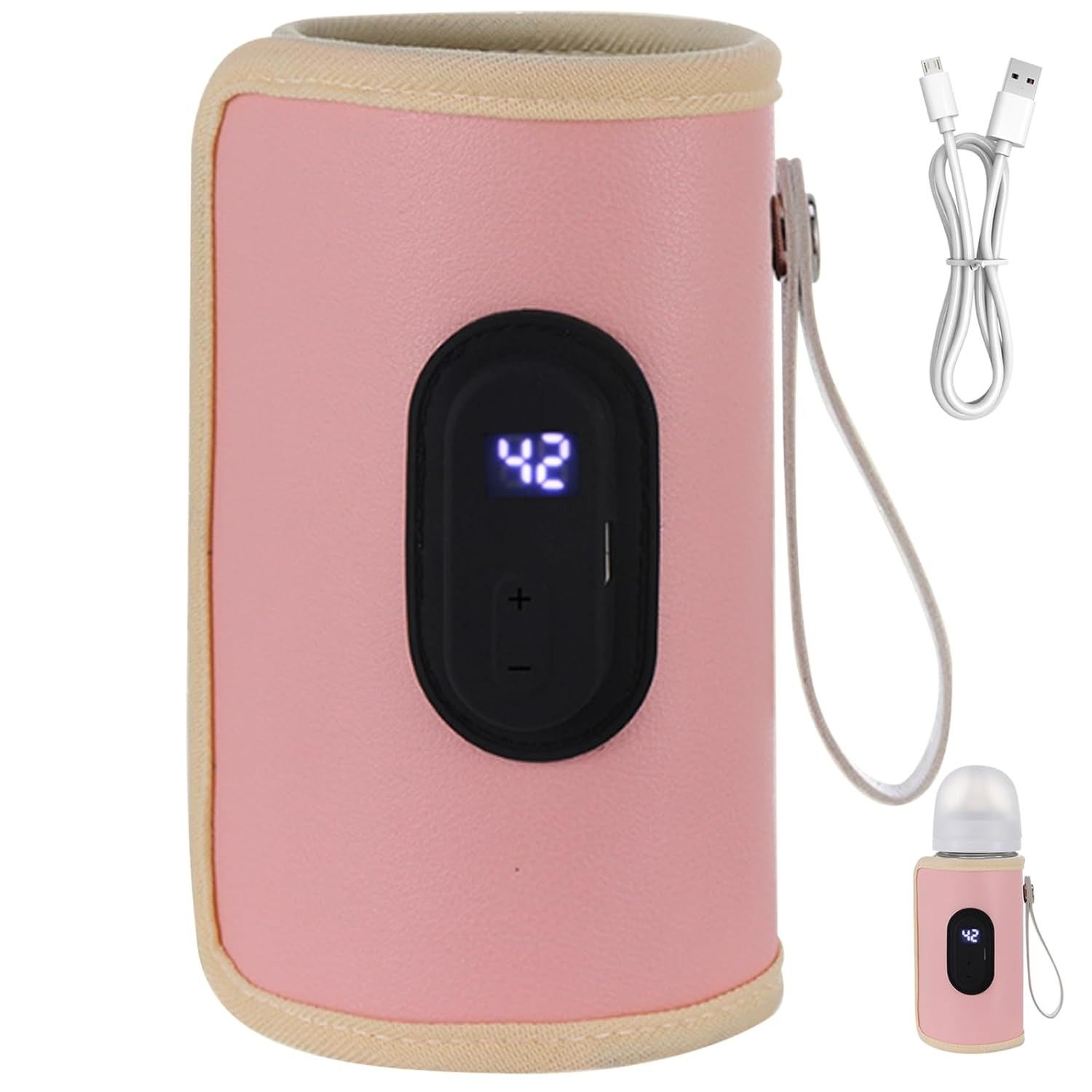 Aquecedor de Mamadeiras Portátil 18W com USB-C | Rápido, Ajustável e Ideal para Viagens