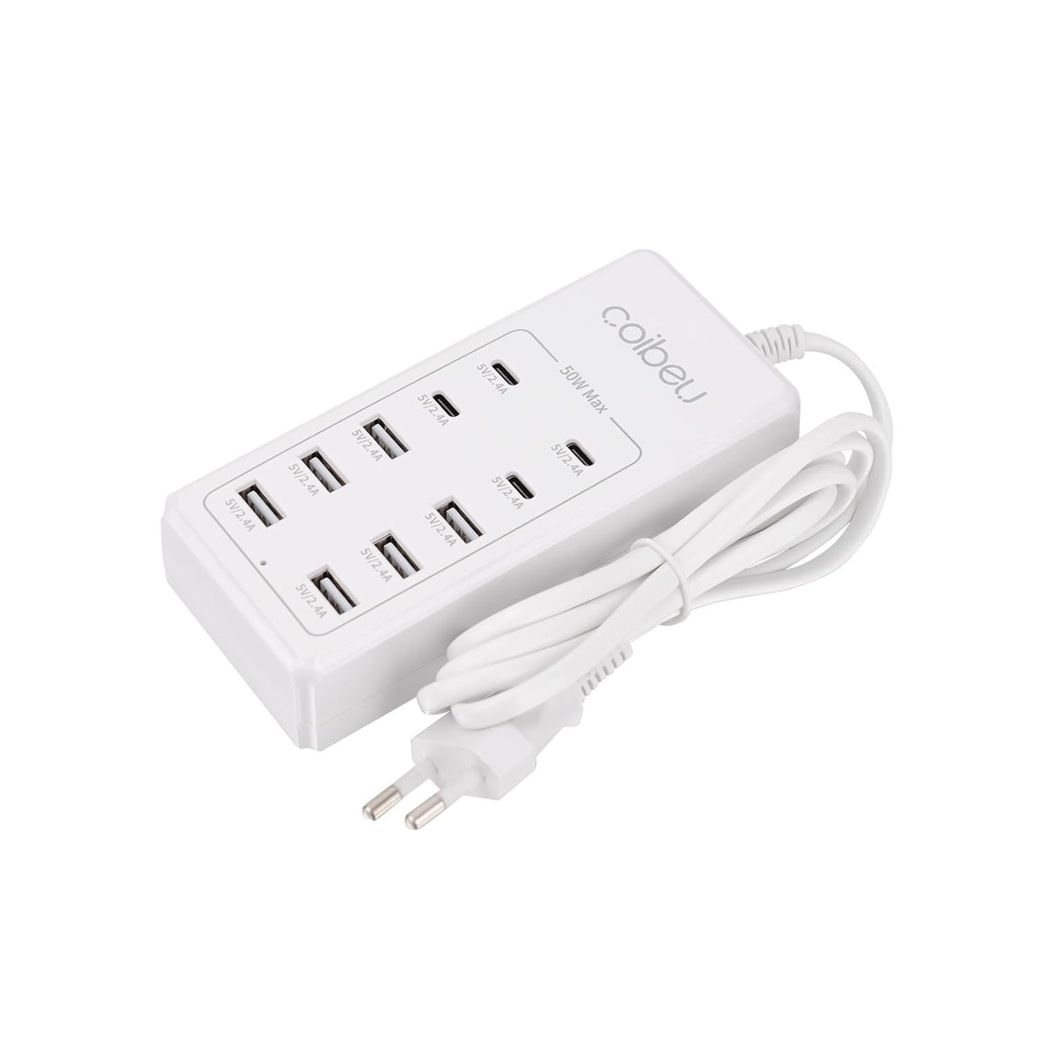 Extensão Elétrica Premium 10 Tomadas (6 USB + 4 Tipo-C) - Carregamento Rápido e Seguro