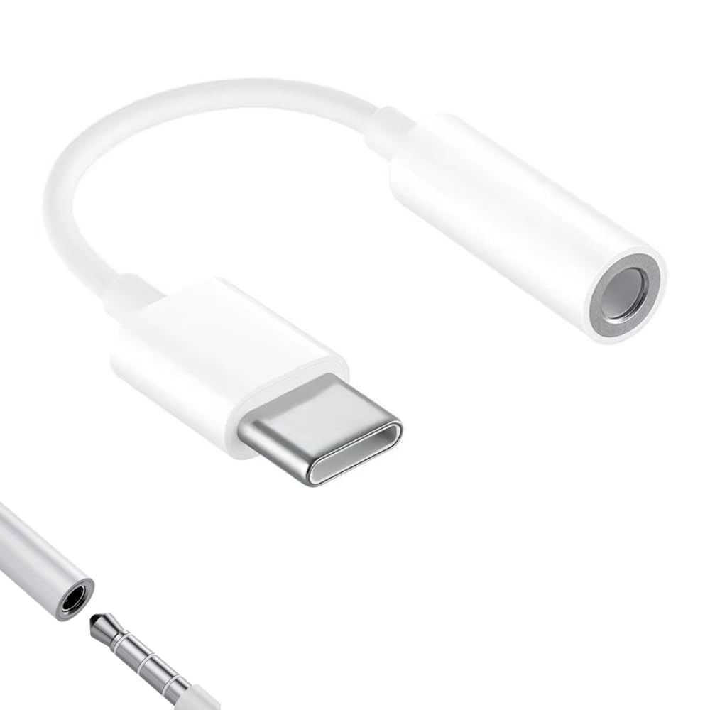 Adaptador USB-C para P2 3.5mm: Som Estéreo de Alta Fidelidade para Seus Fones com Fio | Compatível com Android e iOS