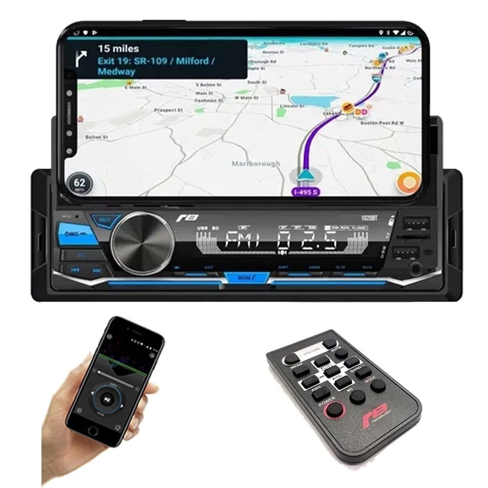 Som Automotivo JR8 1020BT: Rádio Bluetooth com Suporte para Celular e USB