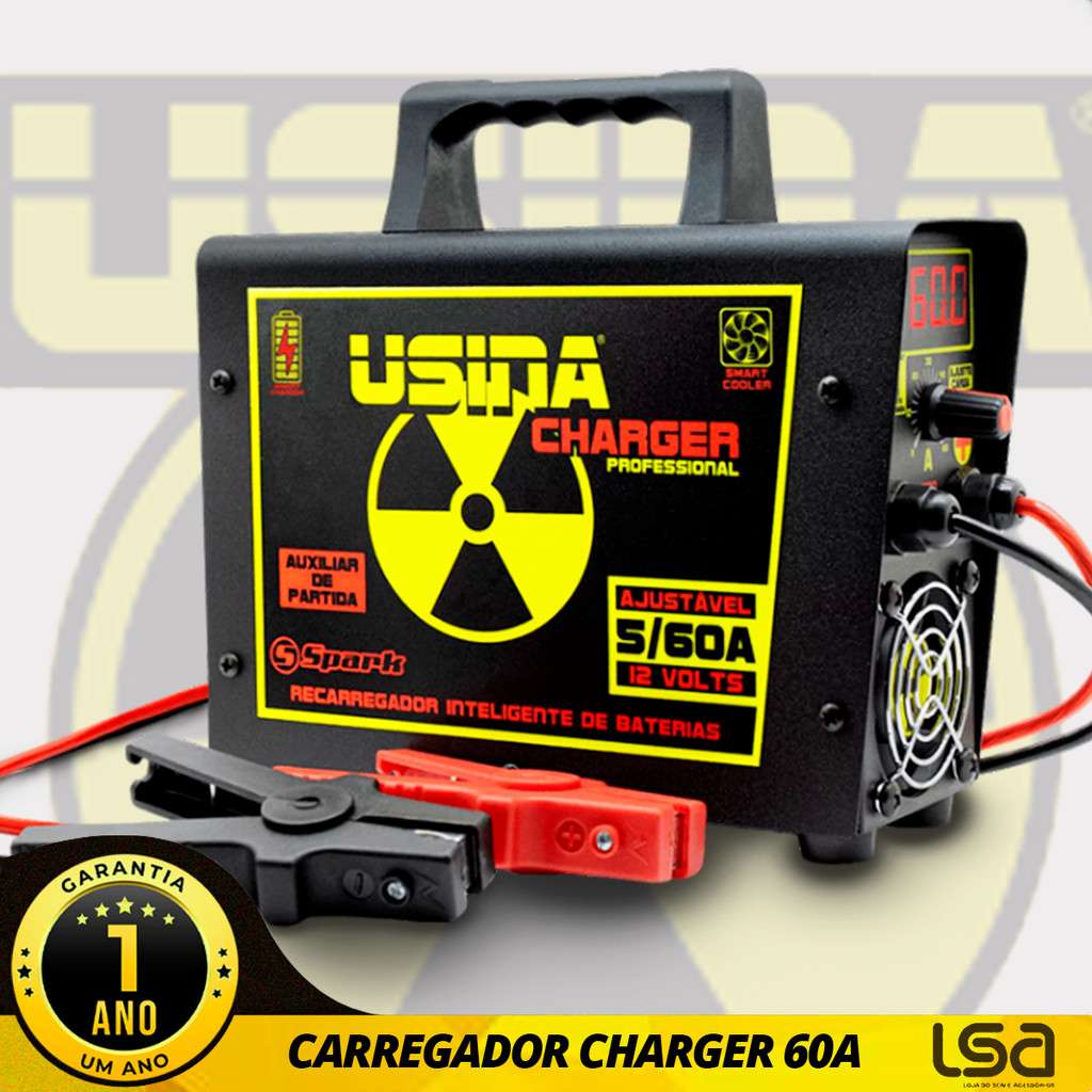 Usina Charger 60A 12V: Carregador Inteligente