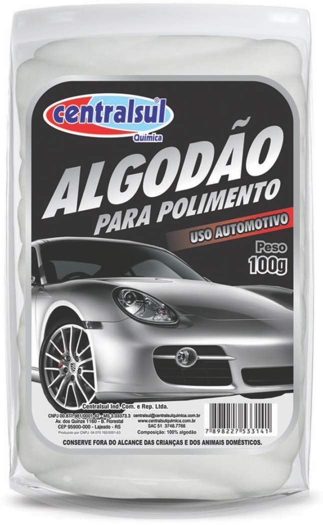Centralsul Química Algodão 100g: Limpeza Poderosa para Uso Externo e Automotivo