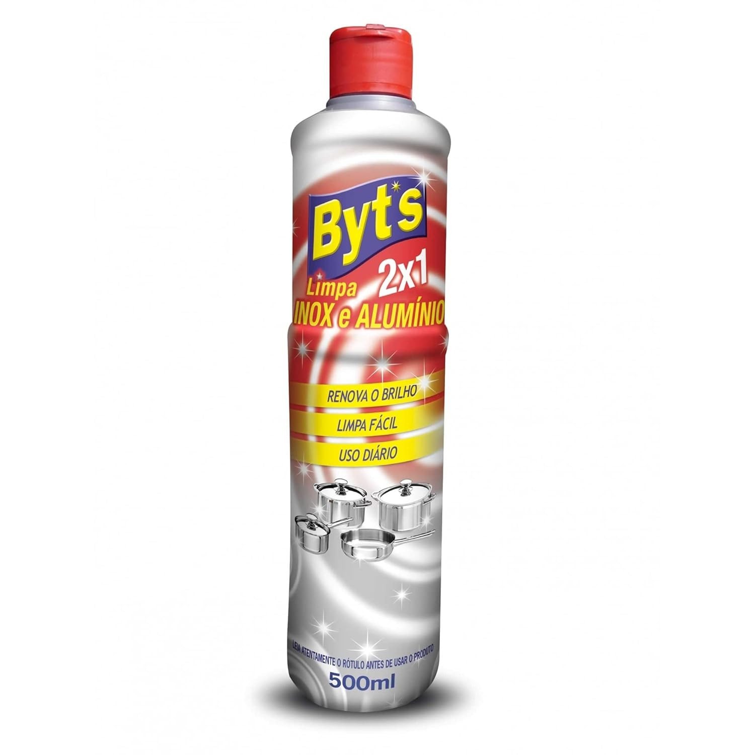 Byts Limpa Inox e Alumínio 500ml - Brilho e Limpeza Profunda para Utensílios e Metais