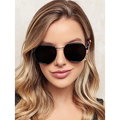 Óculos de Sol Redondo Aviador: Luxo e Proteção UV400