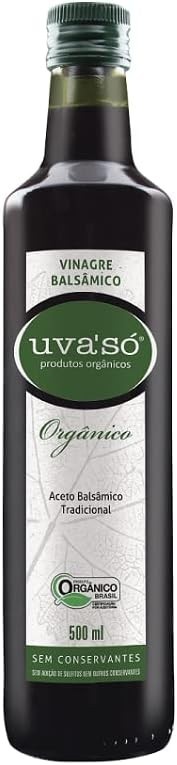 Kit 6X: Vinagre Balsâmico Orgânico Uva Só 500ml