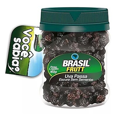 Uva Passa Preta Brasil Frutt: Energia e Saúde em 160g