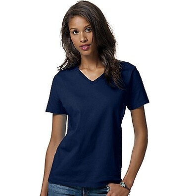 Baby Look 100% Algodão: Kit 4 Camisetas Gola V