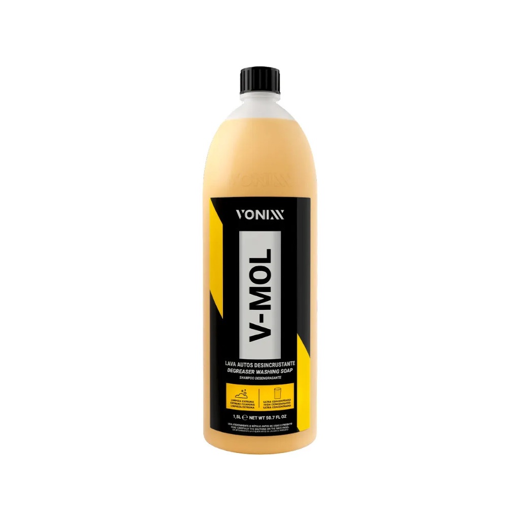 V-Mol Shampoo Automotivo: Remova Sujeiras Difíceis com Fácil Diluição