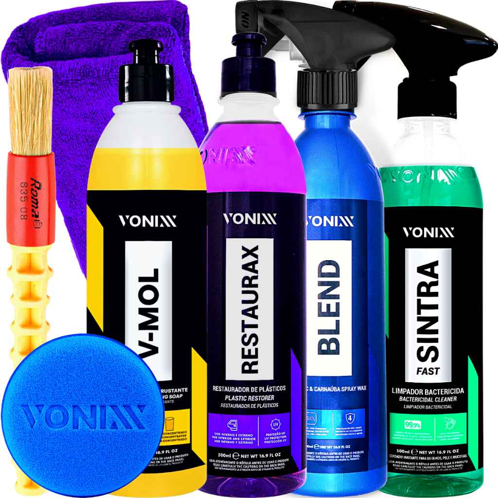 V-Mol Vonixx: Kit Completo para Limpeza Automotiva