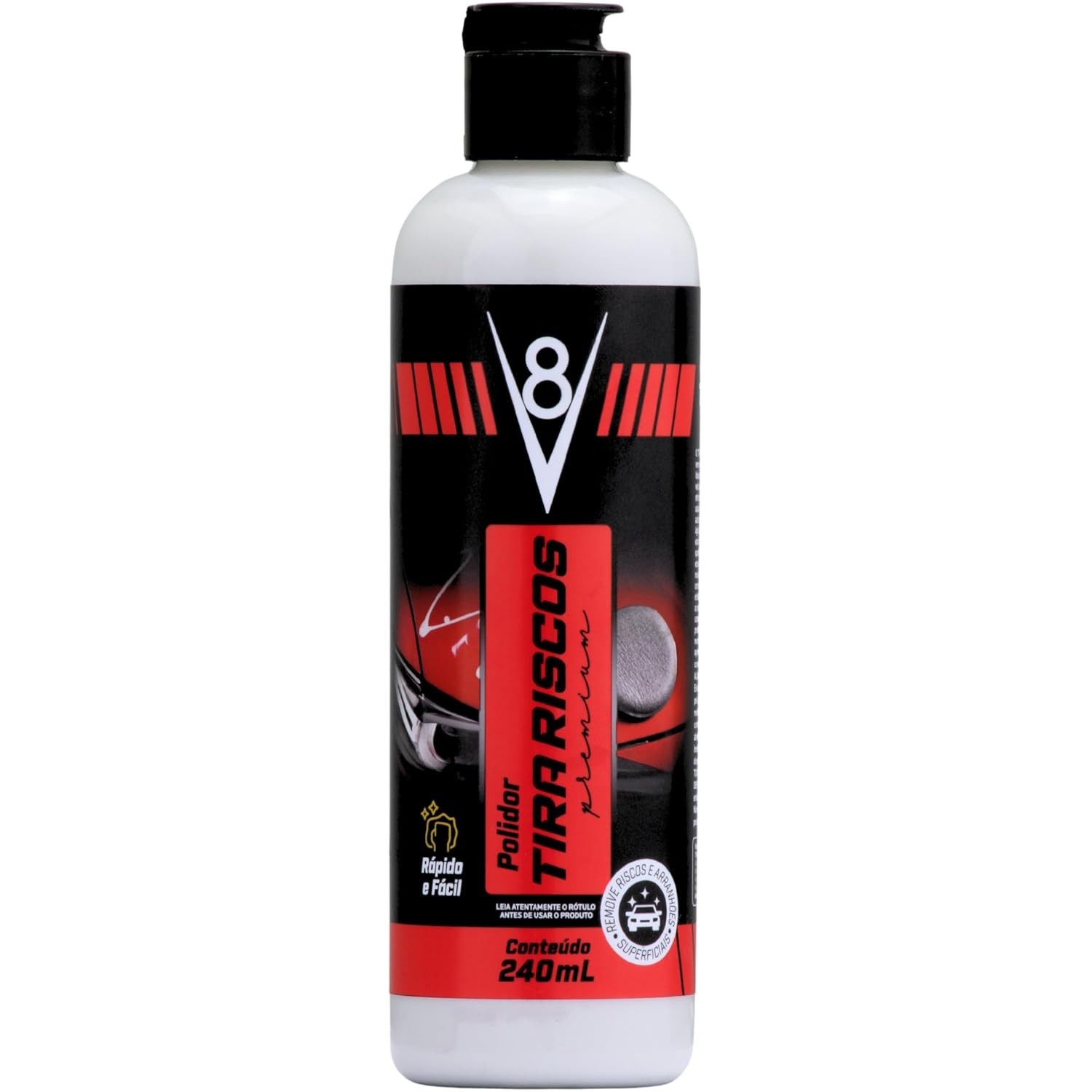 Polidor Tira Riscos V8 240ml: Devolva o Brilho Impecável ao Seu Carro!