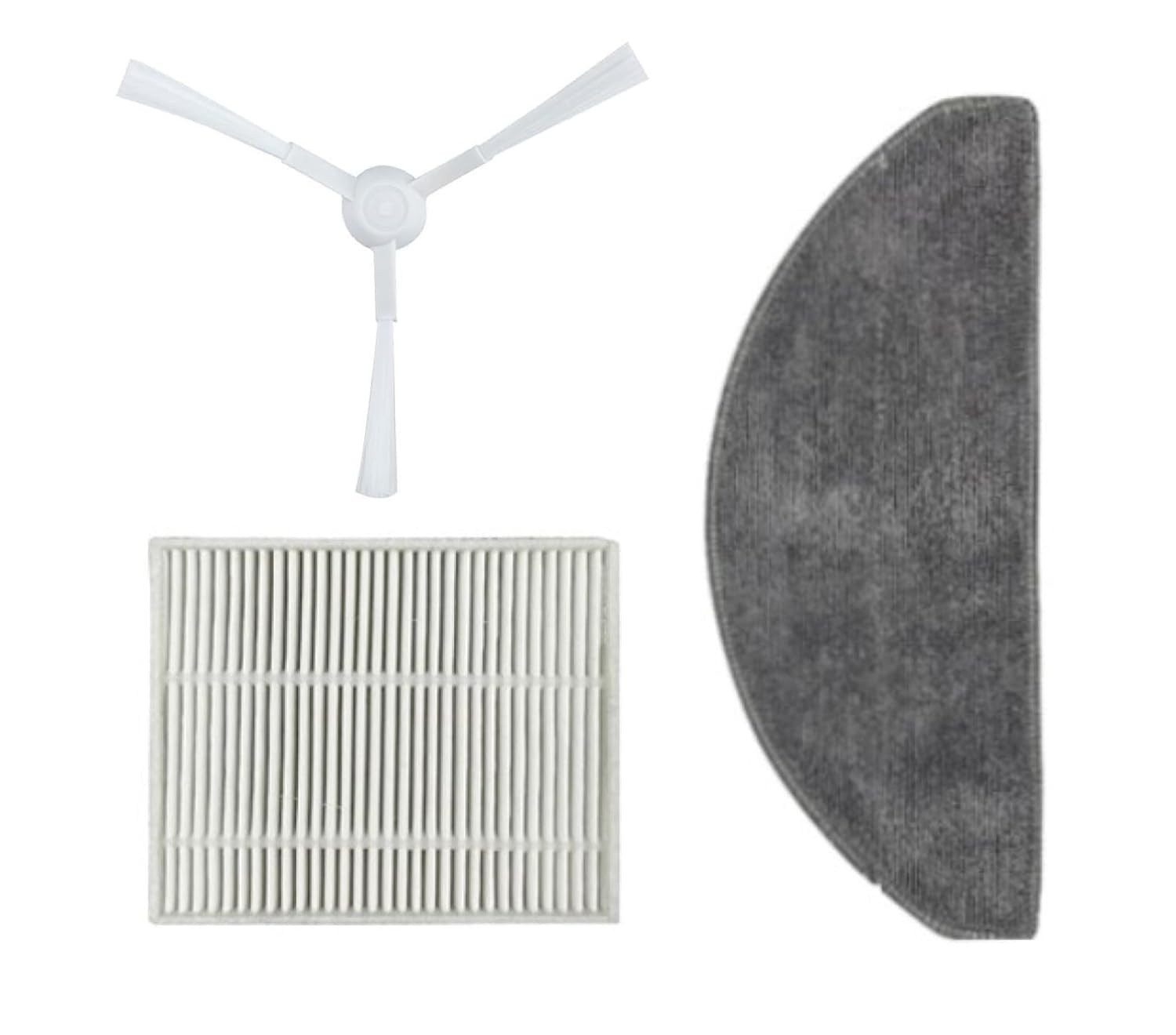 Kit de Acessórios Xiaomi Robot Vacuum S20/D106 - Escova, Filtro HEPA e Pano de Esfregão