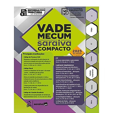 Vade Mecum Saraiva Compacto 31ª Edição 2025: O Guia Jurídico que Você Precisa