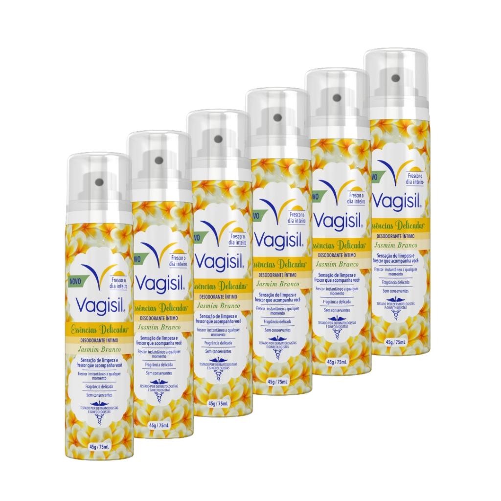 Vagisil Desodorante Íntimo Jasmim Branco 75ml: Frescor e Conforto