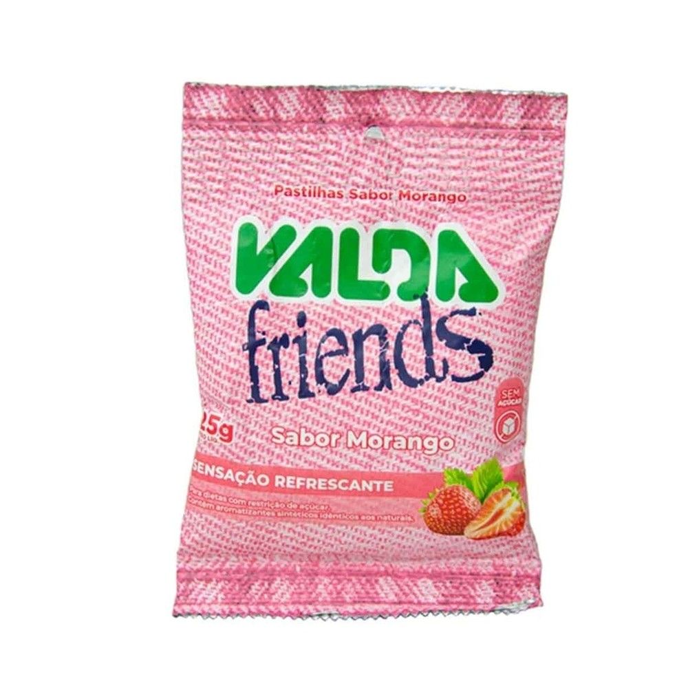Valda Friends Morango Sem Açúcar: Refresque o Hálito!