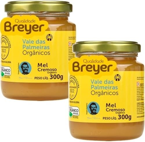Kit 2 Mel Cremoso Orgânico Fazenda Vale das Palmeiras 300g
