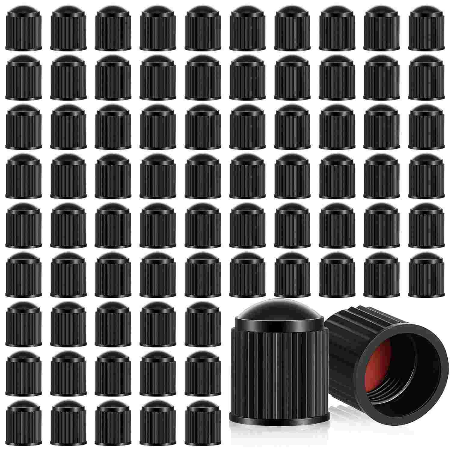 1000 Tampas de Válvula de Pneu Pretas Universais - Proteção Essencial para Carros, SUVs e Mais