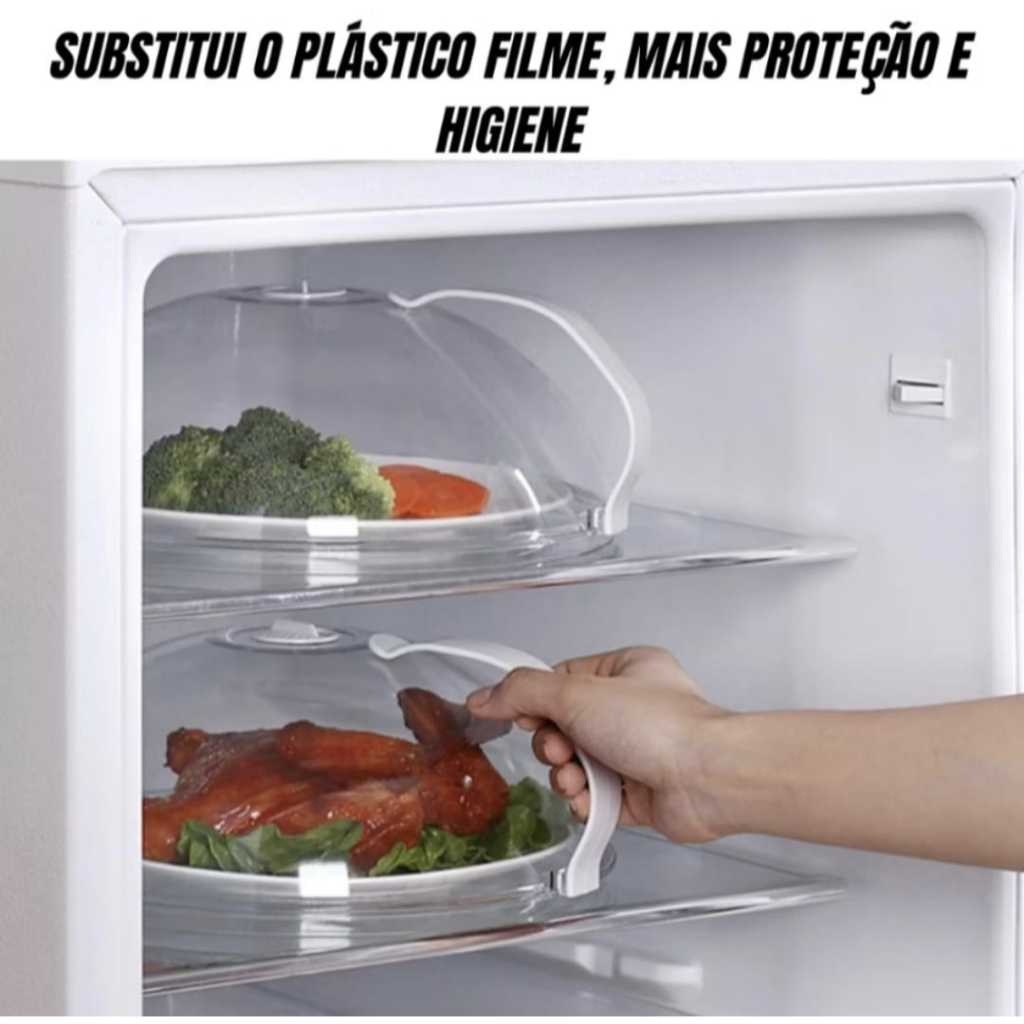 Tampa para Microondas Transparente Anti Sujeira com Válvula
