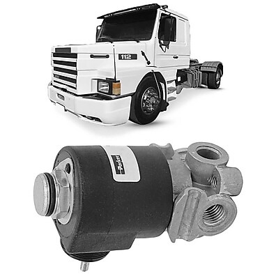 Válvula Solenoide Diferencial T 112 24V Reduzida Parker – Controle Preciso para Scania