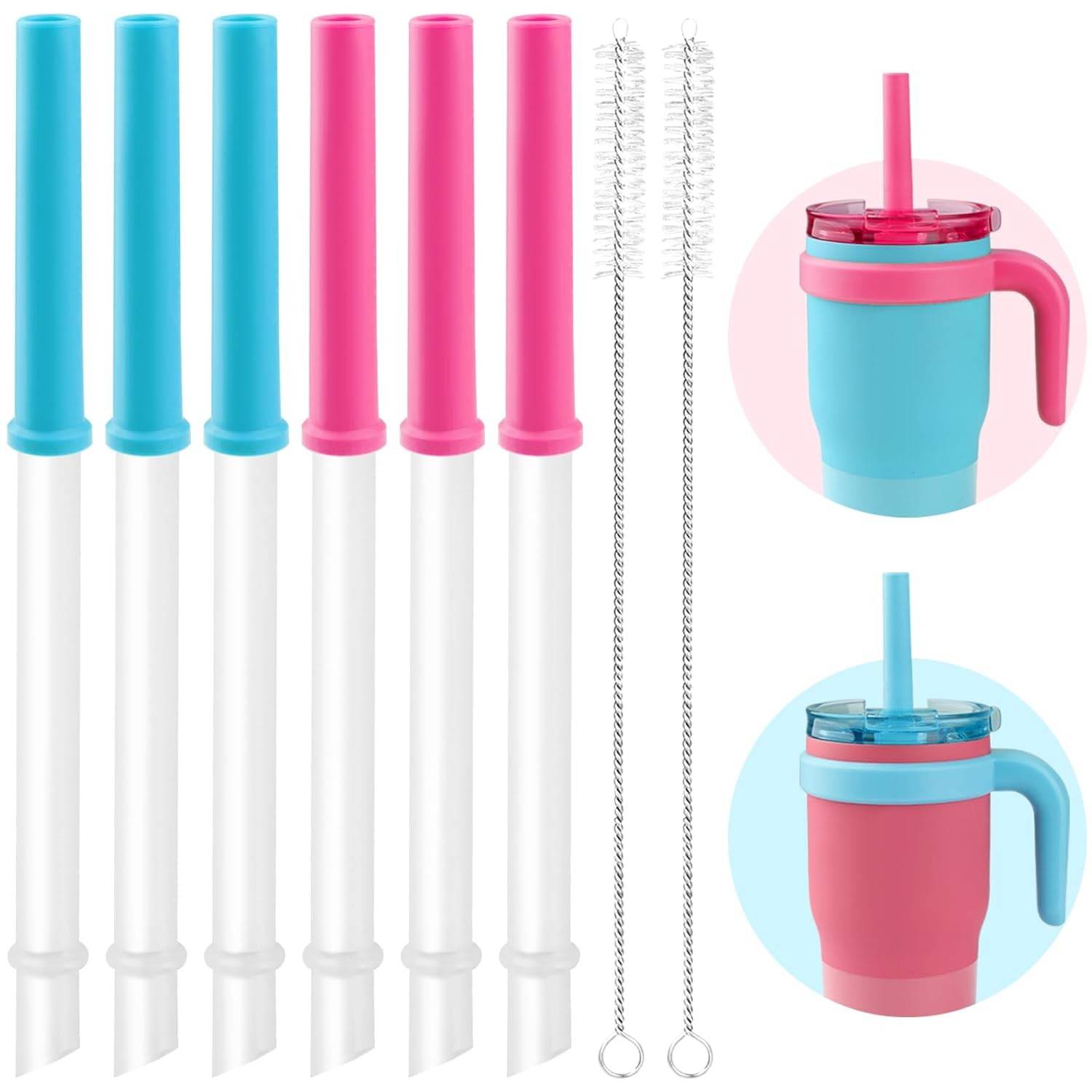 Canudos de Substituição para Copo Coldee 2.0 - 6 Peças com Válvulas e Silicone Seguro