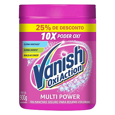 Vanish Tira Manchas Alvejante Seguro em Pó 900g