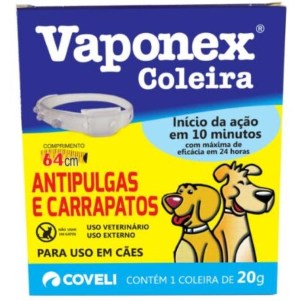 Vaponex Coveli: Coleira Antipulgas e Carrapatos para Cães