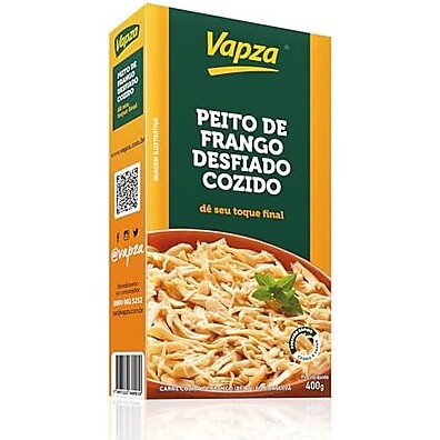 Frango Desfiado Vapza 400g: Pronto e Saboroso!