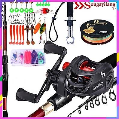Vara de Pesca Sougayilang: Kit Completo e Potente!