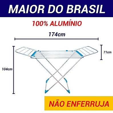 Varal de Chão Gigante: Espaço e Praticidade!