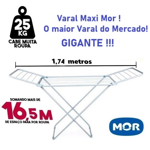 Varal de Chão Maxi: Organize Suas Roupas!